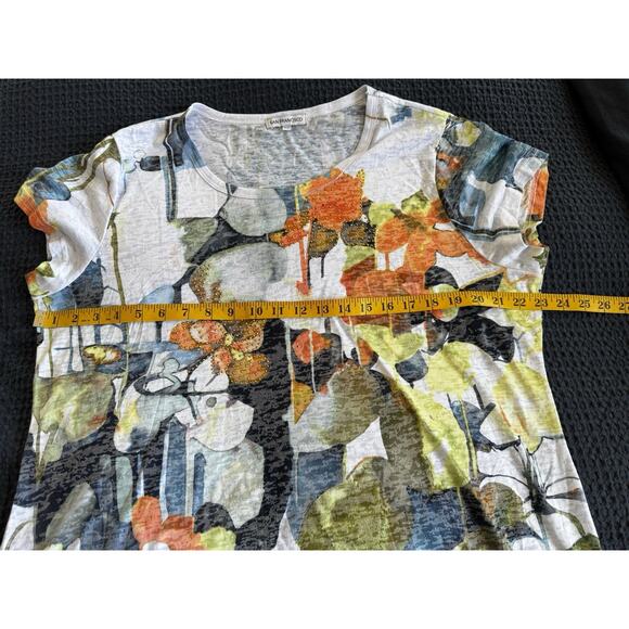 San Francisco Brand Watercolor Bling Abstract T Shirt Women’s Size XL - Picture 6 of 7